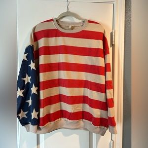 All American sweatshirt.